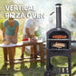 12" Portable Pizza Oven | Outdoor Wood-Fired Charcoal Camping BBQ Grill