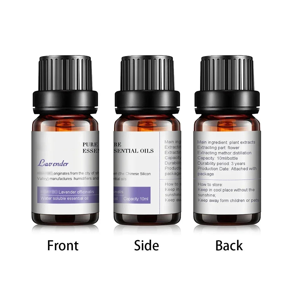 6 Essential Oils Aromatherapy Set | Pure Scents for Diffuser & Spa