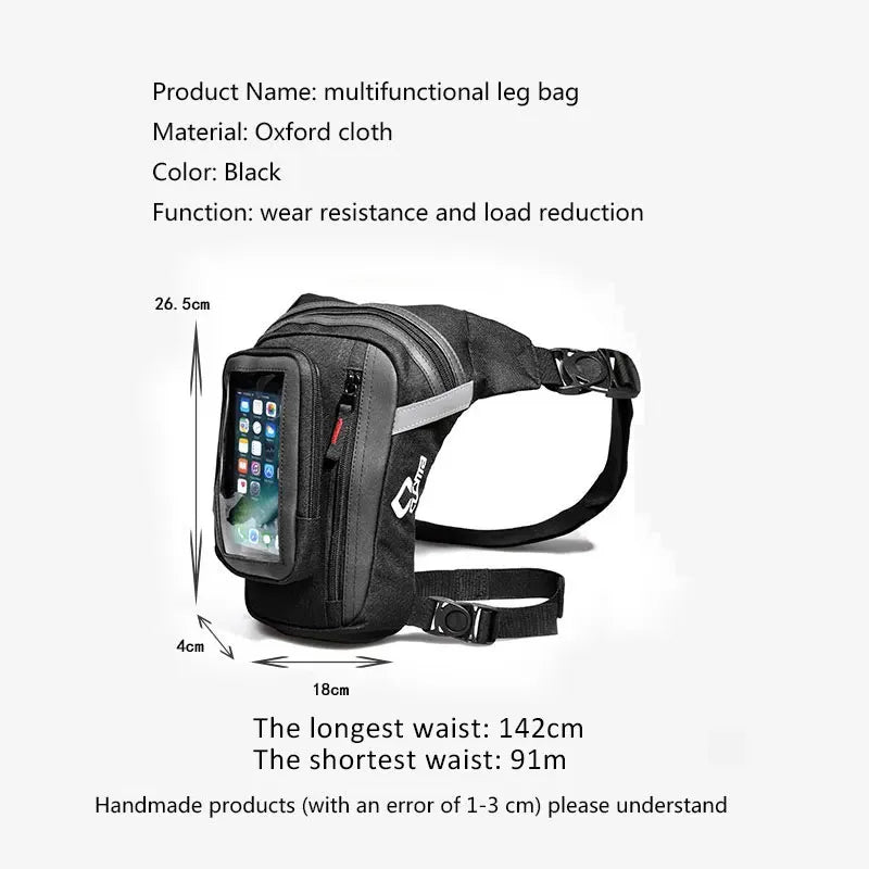 Men's Oxford Drop Leg Bag | Tactical Water-Resistant Thigh Hip Pack