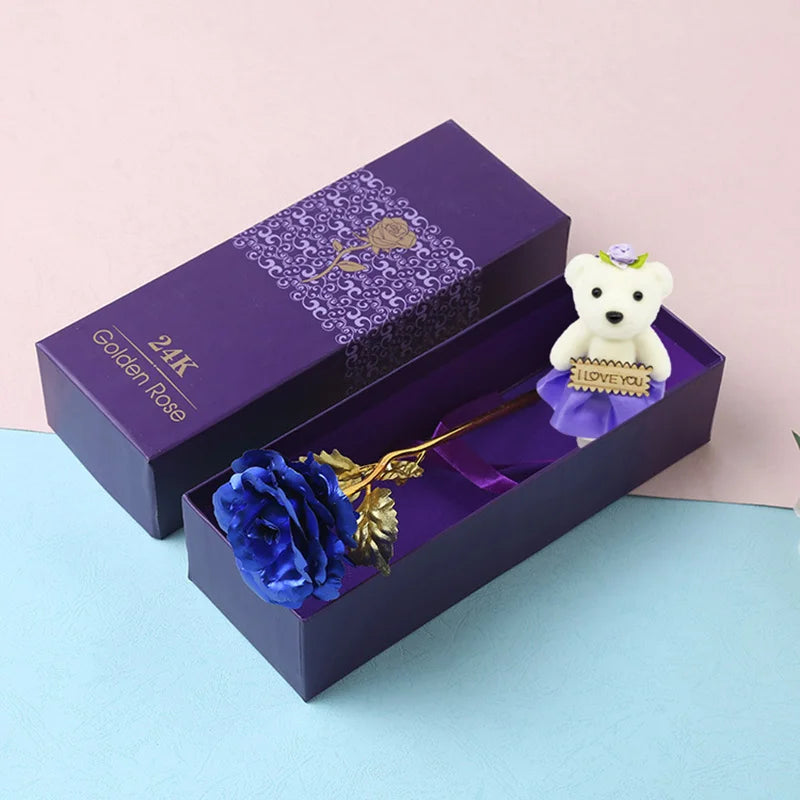 Iridescent Galaxy Rose | Everlasting Shimmering Flower Gift for Her