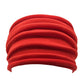 Nonslip Elastic Yoga Headband - Wide Navy Sports Hairband