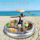 Inflatable Pool Drink Holder | Floating Ice Bucket Tray & Cup Cooler