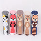 5 Pairs Women's Cat Socks - Cute Animal Cartoon Cotton Art
