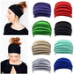 Nonslip Elastic Yoga Headband - Wide Navy Sports Hairband