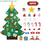 DIY Felt Christmas Tree for Kids - Toddler Wall Ornament Set