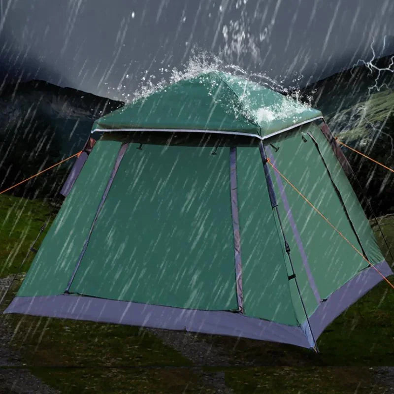 3-4 Person Family Camping Tent - Instant Air Pop Up