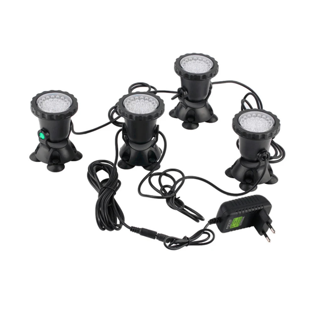 IP68 Waterproof LED Underwater Light - 12V RGB Pool Spot