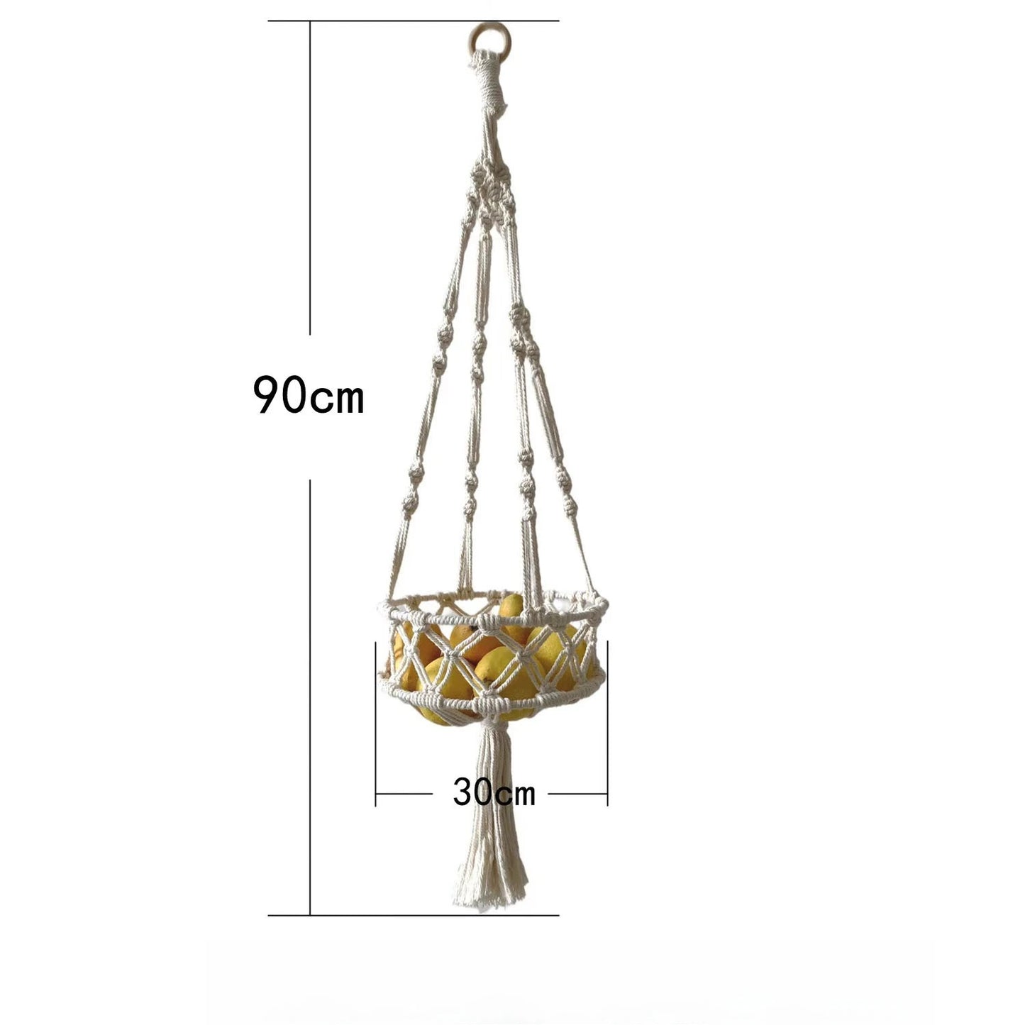 Boho Cat Hammock - Hand Woven Cotton Rope Hanging Swing Bed