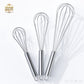 Stainless Steel Balloon Whisk Set | 8" 10" 12" Manual Egg Beater Tools