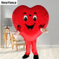 Red Love Heart Mascot Costume | Adult Plush Valentine's Cosplay Suit
