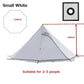 Ultralight 4-Season Pyramid Teepee Tent - Snow Skirt & Chimney Hole