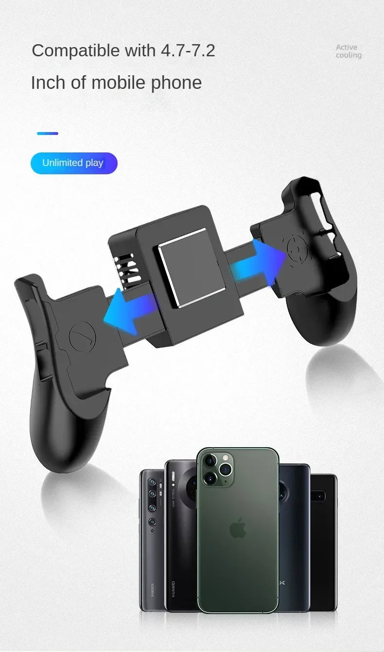 Mobile Phone Radiator Gamepad - Quick-Cooling Semiconductor Fan