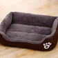 Large Dog Bed Warm Square Nest | Plush Pet Kennel Puppy Basket Cushion