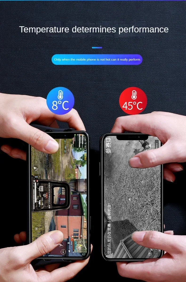 Mobile Phone Radiator Gamepad - Quick-Cooling Semiconductor Fan
