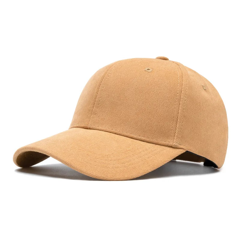 Retro Suede Baseball Cap | Adjustable Hip Hop Snapback Sun Visor