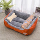 Large Dog Bed Warm Square Nest | Plush Pet Kennel Puppy Basket Cushion