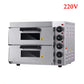Double Layer Electric Pizza Oven - Stainless Steel 220-240V