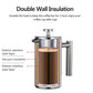 Insulated Stainless Steel French Press - Double Walled Coffee Maker