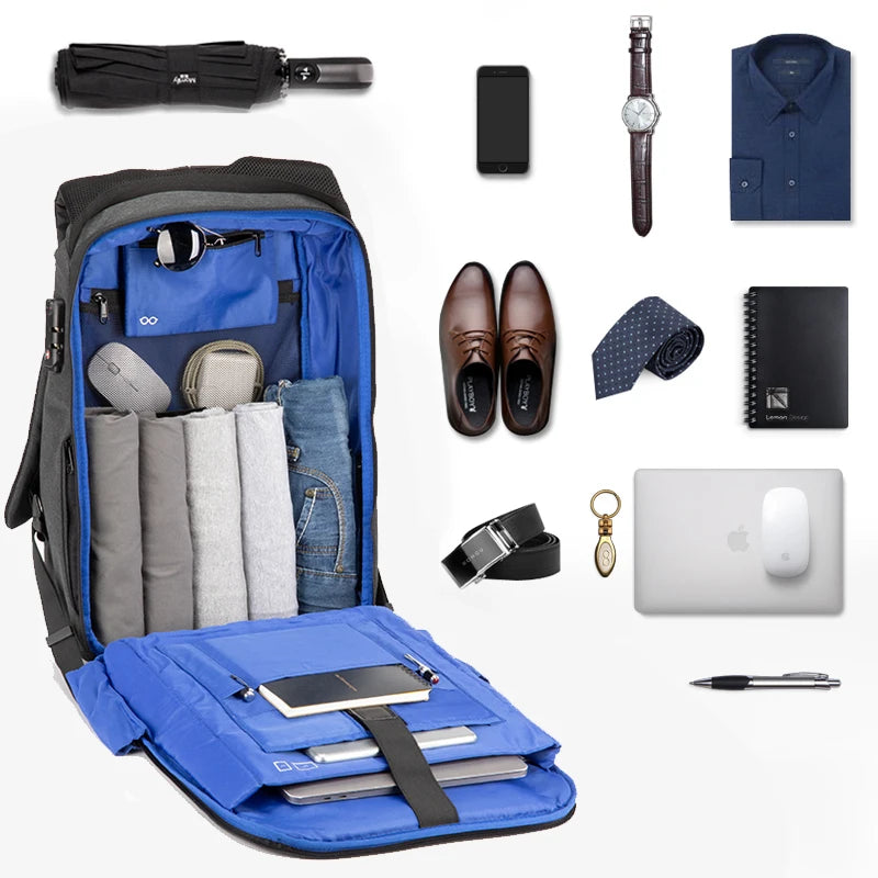 Anti-theft Travel Laptop Backpack - Secure USB Charging Bag
