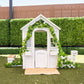 Teddy V2 Cubby House | White Timber Playhouse with Veranda