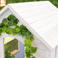 Teddy V2 Cubby House | White Timber Playhouse with Veranda