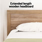 Queen Bed Frame | Wooden Acacia Bed Base Oatmeal | Heavy Duty 300kg