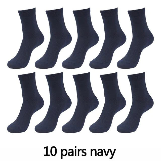 10 Pair, 5 Colour Bamboo Fiber Mens and Womens Bamboo Fibre Socks BULK - Buy Confidently with Smart Sales Australia