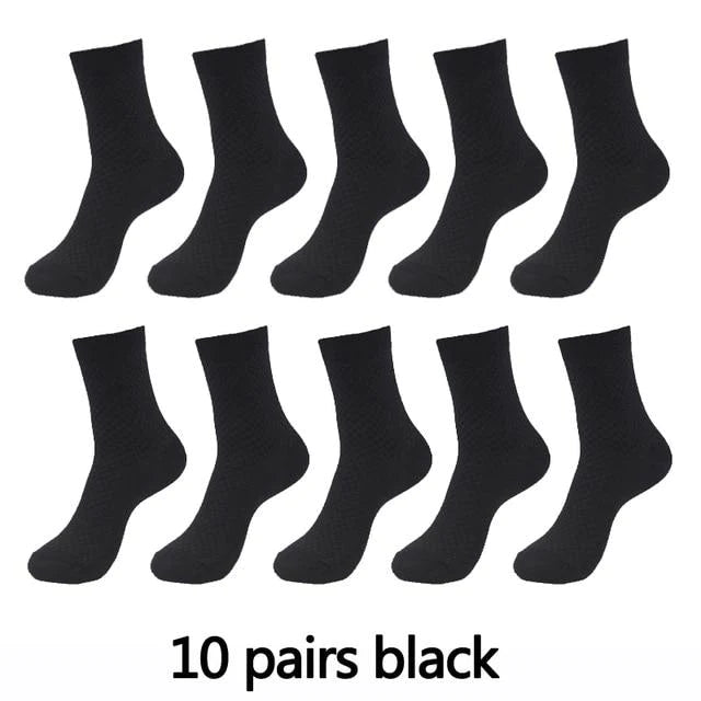 10 Pair, 5 Colour Bamboo Fiber Mens and Womens Bamboo Fibre Socks BULK - Buy Confidently with Smart Sales Australia