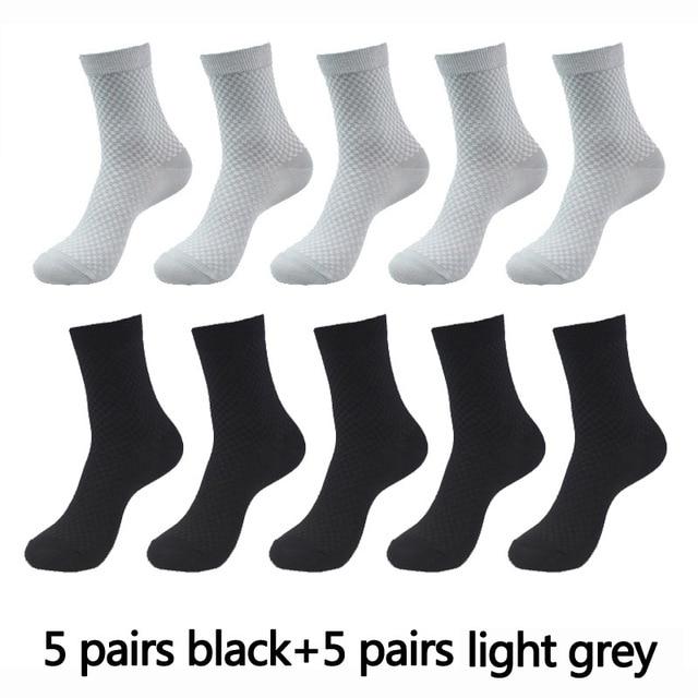 10 Pair, 5 Colour Bamboo Fiber Mens and Womens Bamboo Fibre Socks BULK - Buy Confidently with Smart Sales Australia