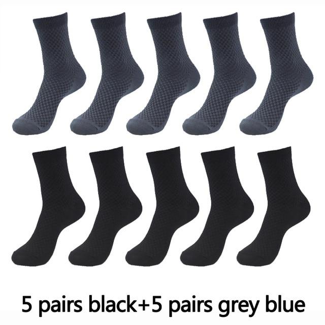 10 Pair, 5 Colour Bamboo Fiber Mens and Womens Bamboo Fibre Socks BULK - Buy Confidently with Smart Sales Australia