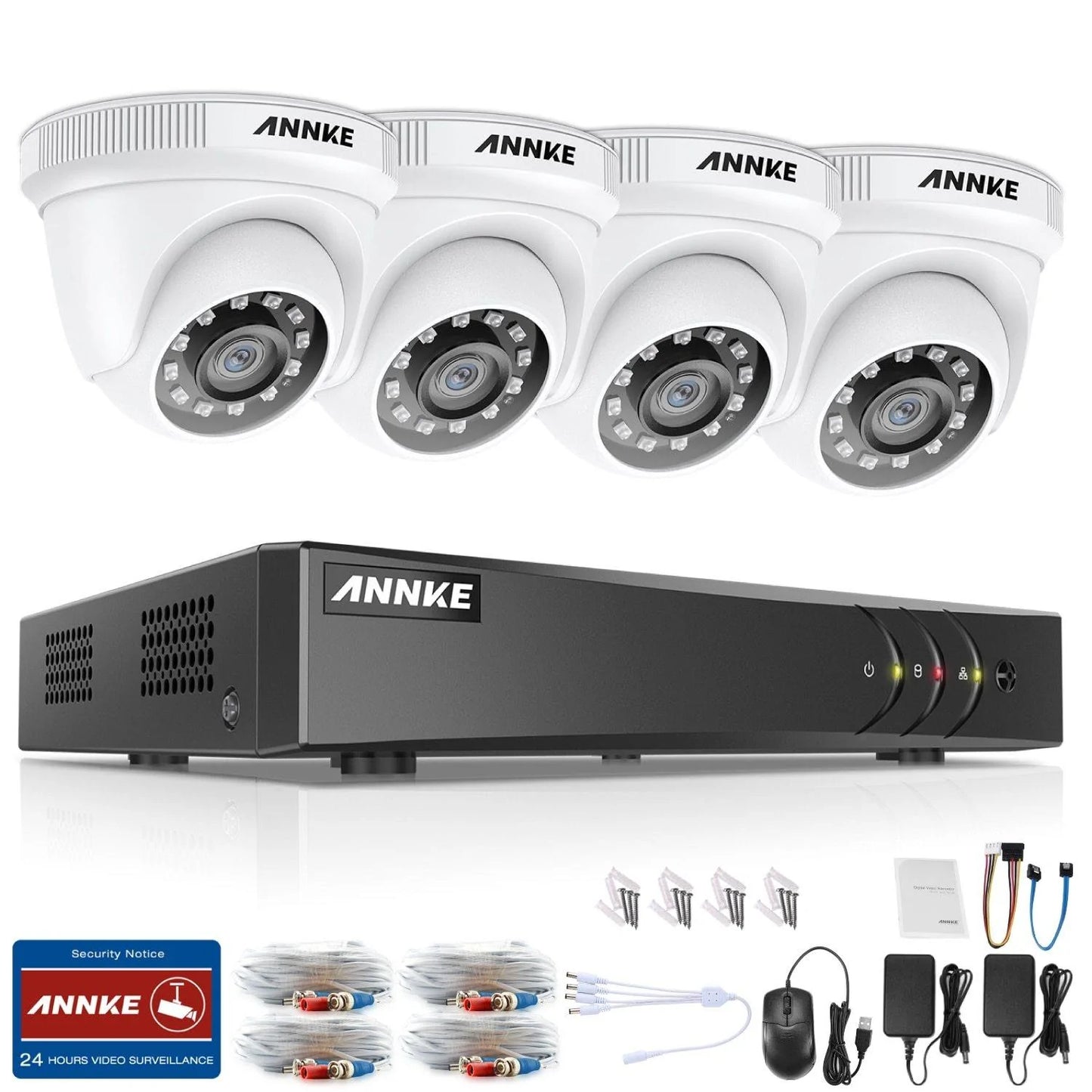 1080P 5 in 1 Night Vision Cameras Video Surveillance Kit - Buy Confidently with Smart Sales Australia