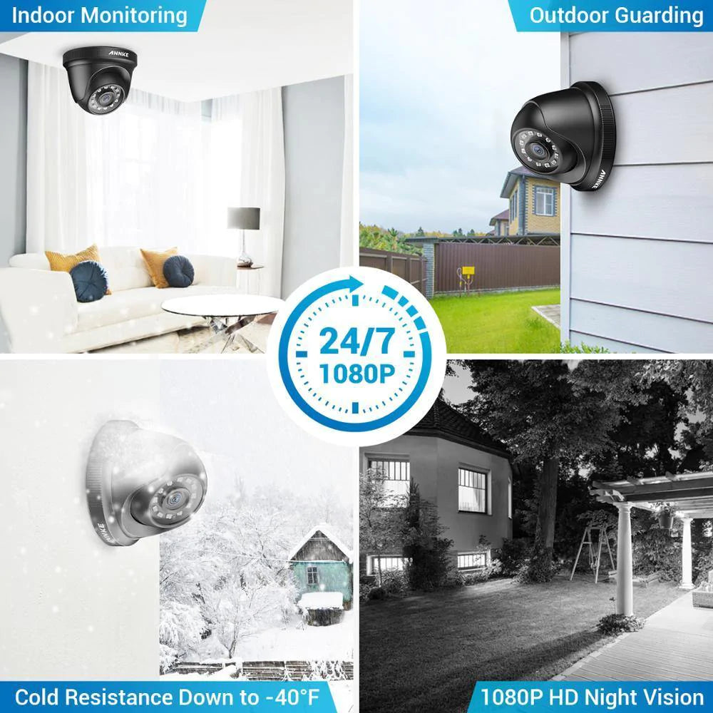 1080P 5 in 1 Night Vision Cameras Video Surveillance Kit - Buy Confidently with Smart Sales Australia