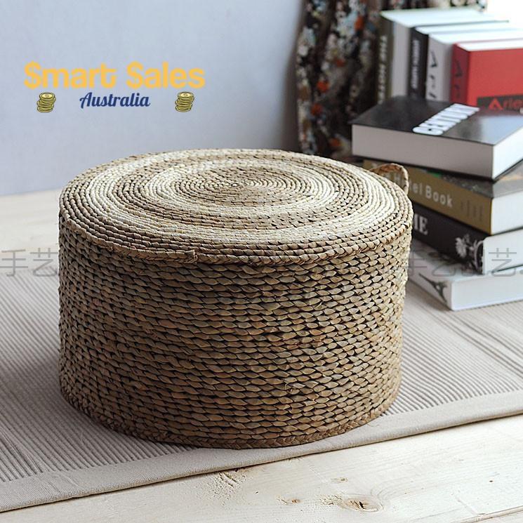 1pcs 100% Eco friendly Handmade Seat Cushion 44cm Natural Straw Braid - Buy Confidently with Smart Sales Australia