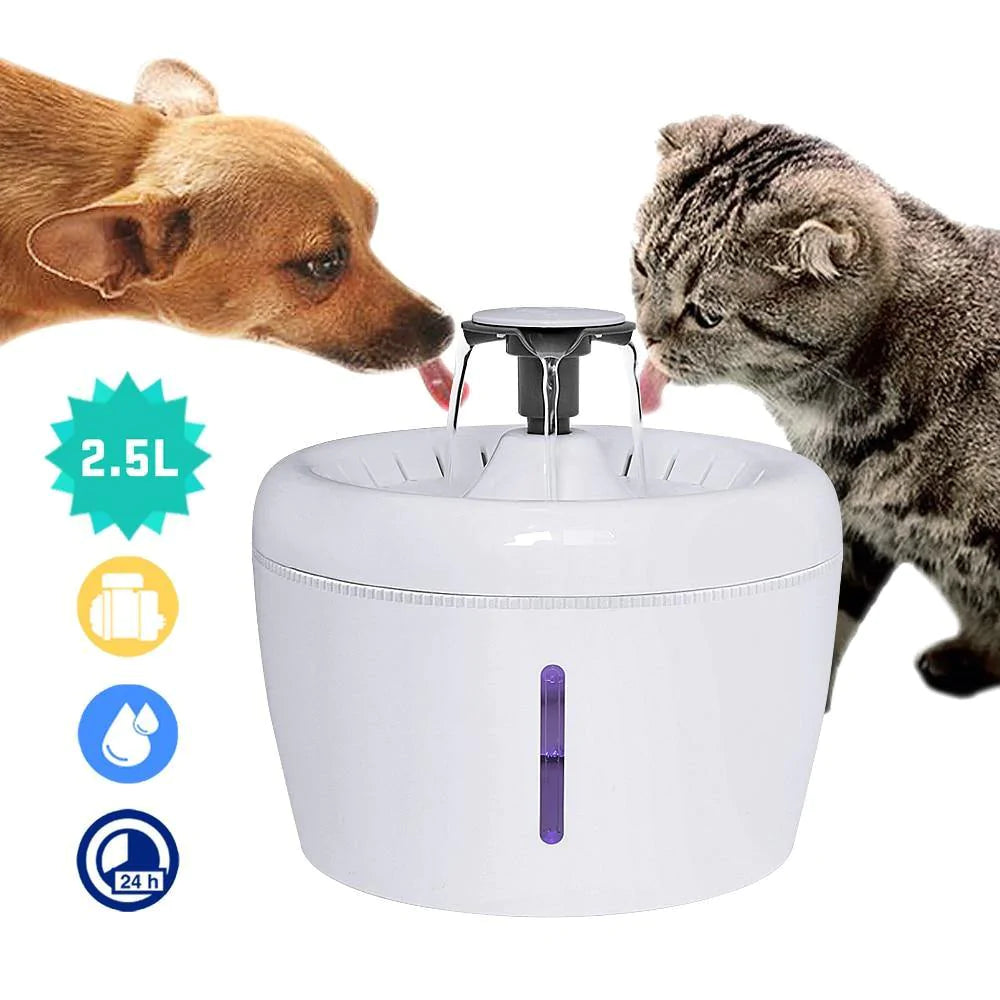 2.5L Automatic Pet Fountain Water Drinking Feeder Bowl - Buy Confidently with Smart Sales Australia