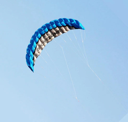 2.5m Blue Sturdy Parafoil Kite with Dual Line and Tools - Buy Confidently with Smart Sales Australia