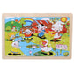 24 Piece Wooden Jigsaw Puzzle for Kids - 20 Different Animal Scenes - Buy Confidently with Smart Sales Australia