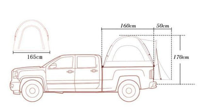 3-4 Person Pickup Truck Bed Tent For Outdoor Camping - Buy Confidently with Smart Sales Australia