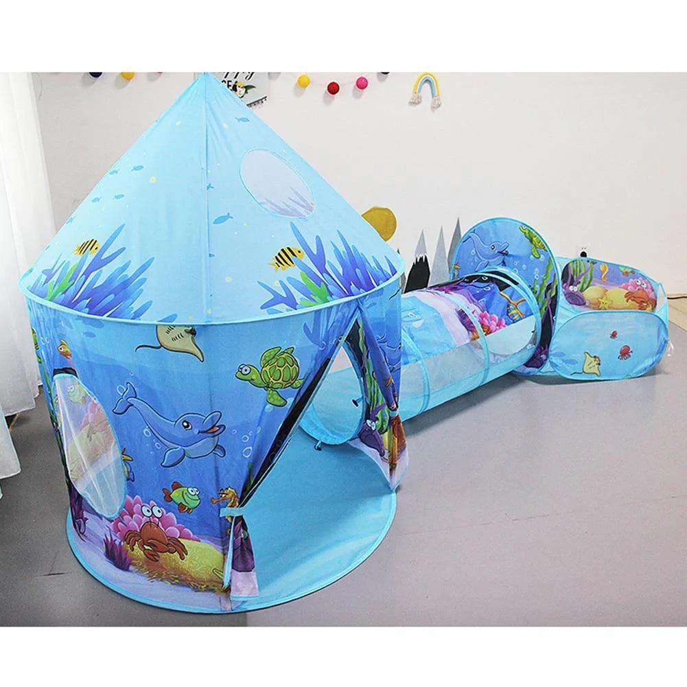 3 in 1 Folding Convertible Game Tent Tunnel - Buy Confidently with Smart Sales Australia