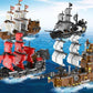 3D Building Diamond Blocks Caribbean Pirate Sailing Model For Kids - Buy Confidently with Smart Sales Australia
