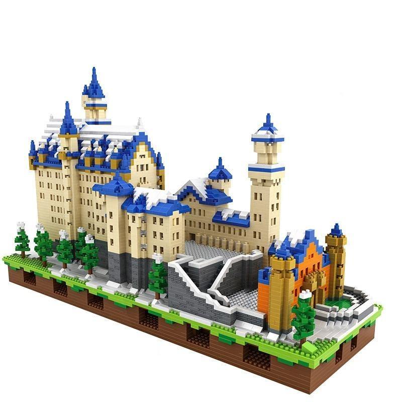 3D Swan Stone Castle Model Building Blocks Technical Educational Toy - Buy Confidently with Smart Sales Australia