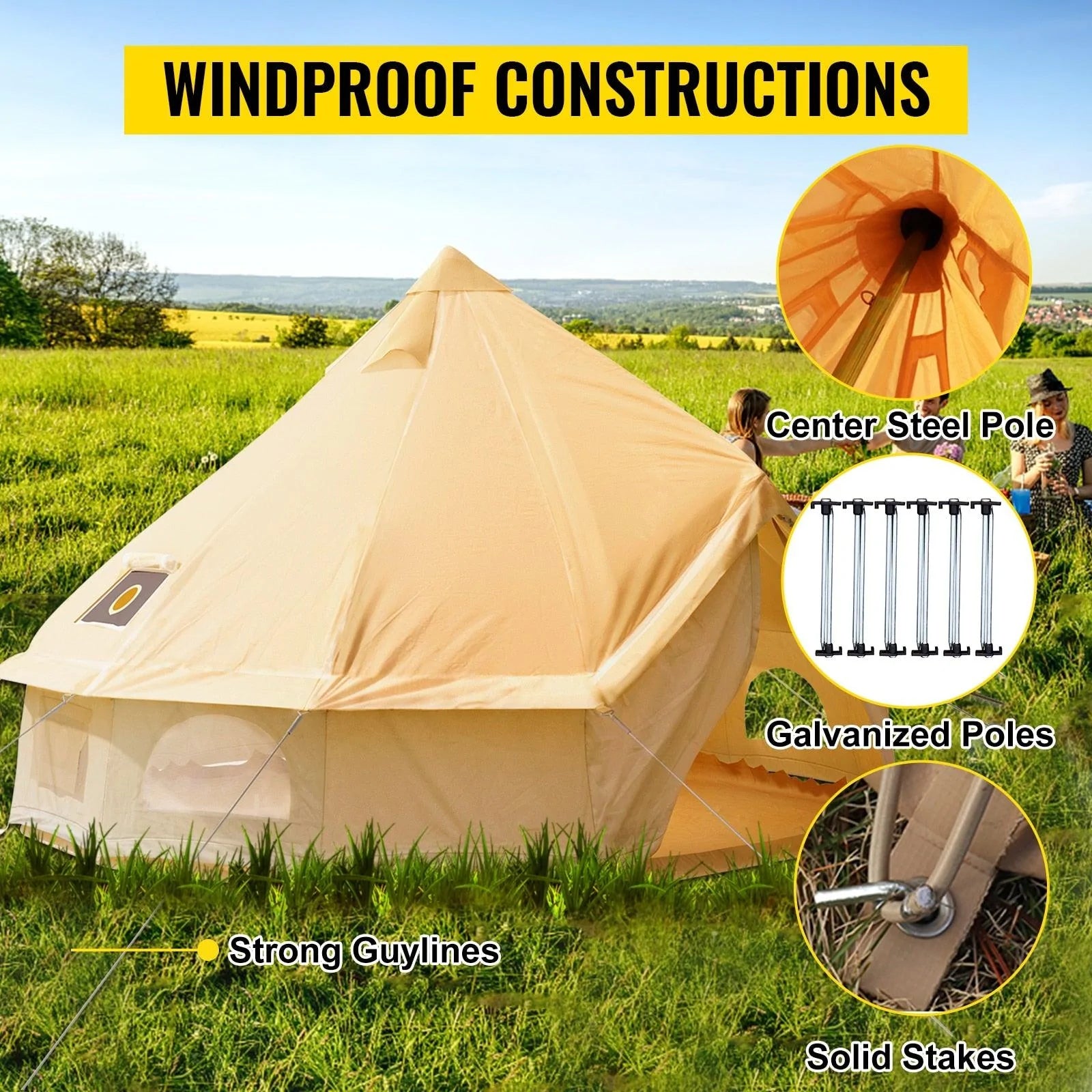 3m Wide Bell Tent - Buy Confidently with Smart Sales Australia