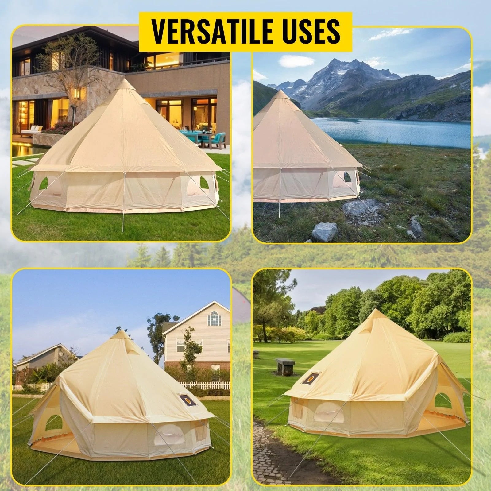 3m Wide Bell Tent - Buy Confidently with Smart Sales Australia