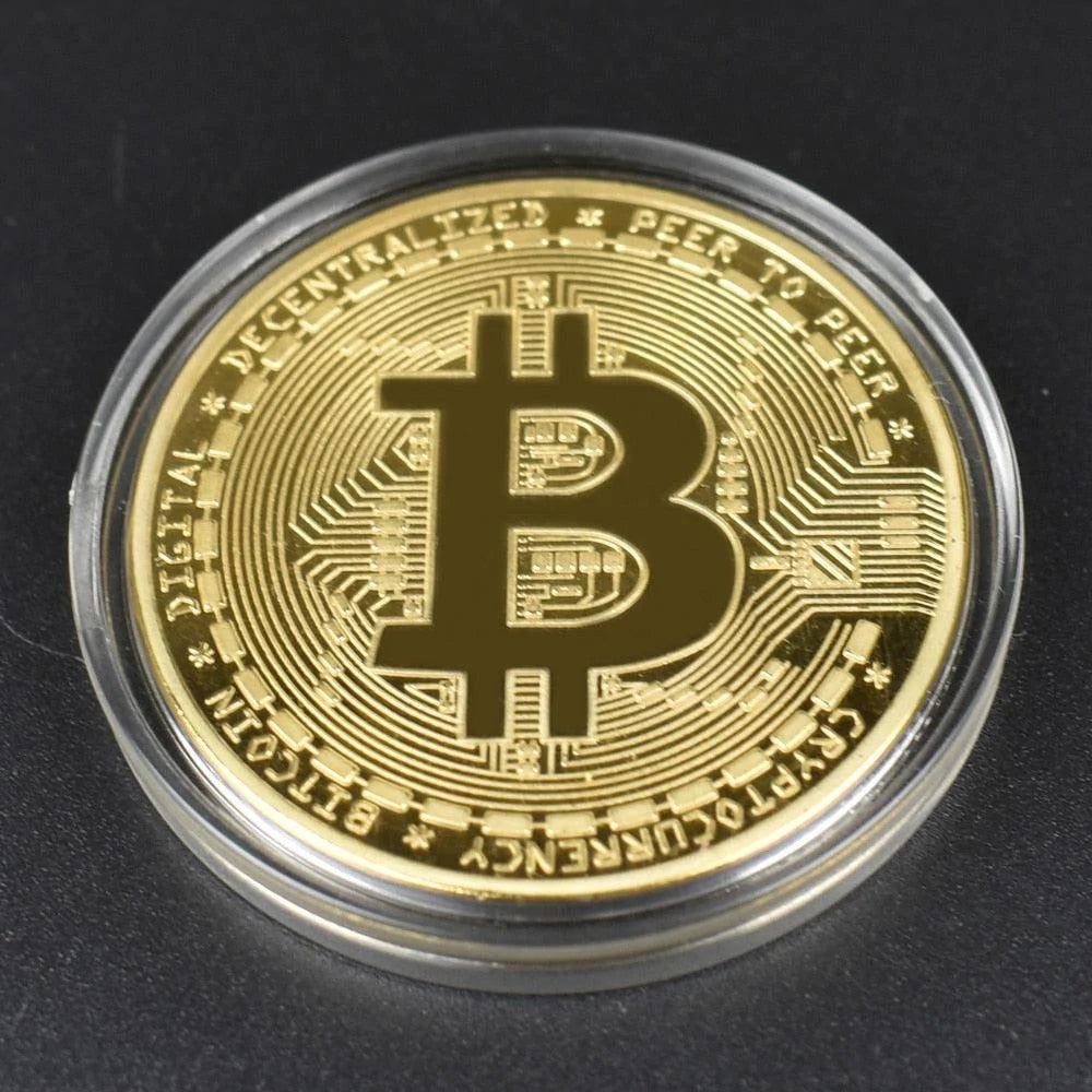 50 Piece Metal BitCoin Commemorative Collection Coin - Buy Confidently with Smart Sales Australia