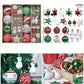 60 Piece Christmas Tree Ornament Set for Gift and Home Decor - Buy Confidently with Smart Sales Australia