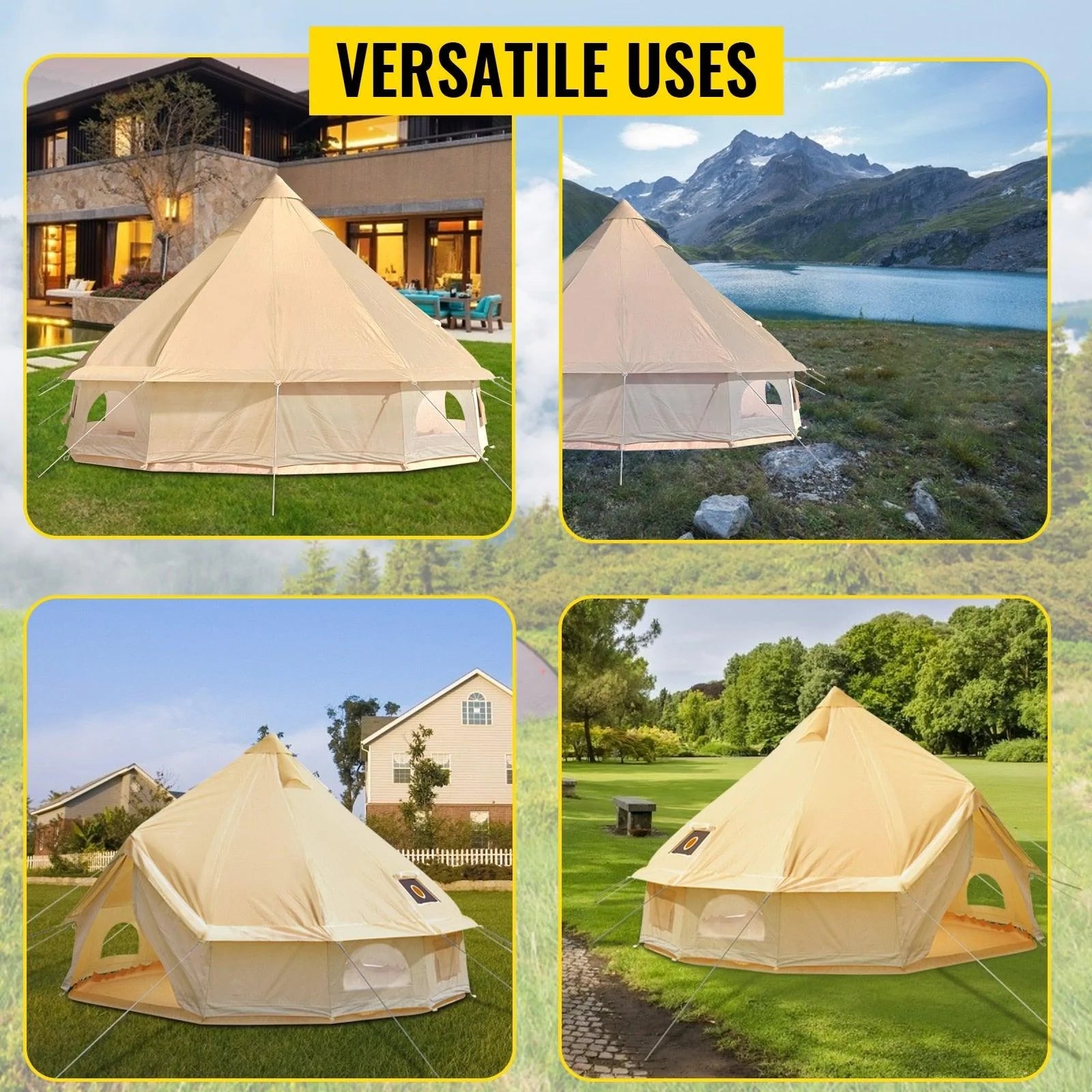 7m Wide Bell Tent - Buy Confidently with Smart Sales Australia