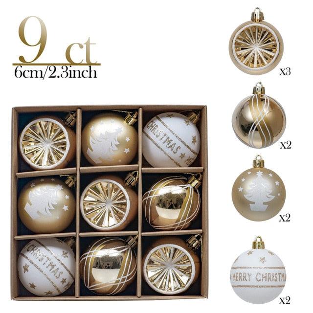 9 Piece Christmas Tree Hanging Pendants for Gift and Home Decor - Buy Confidently with Smart Sales Australia