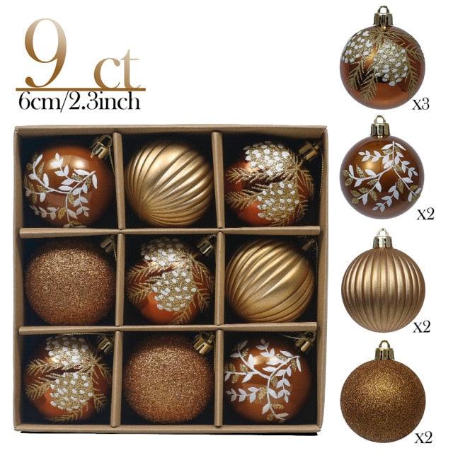 9 Piece Christmas Tree Hanging Pendants for Gift and Home Decor - Buy Confidently with Smart Sales Australia