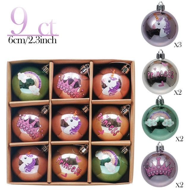 9 Piece Christmas Tree Hanging Pendants for Gift and Home Decor - Buy Confidently with Smart Sales Australia