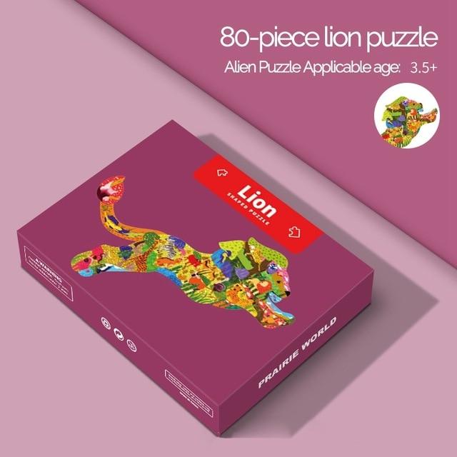 Animal Shaped Jigsaw Puzzle for Kids - 6 Different Animals - Buy Confidently with Smart Sales Australia