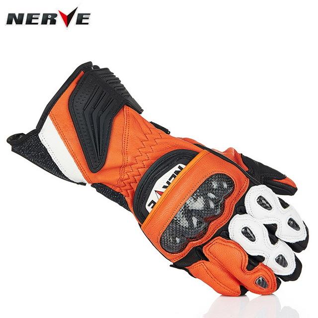 Anti-slip Carbon Fiber Sport Men's Leather Motorcycle Gloves - Buy Confidently with Smart Sales Australia